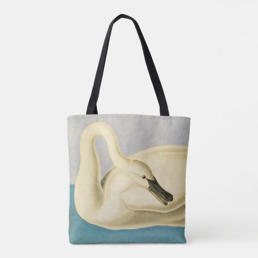 Trumpeter Swan by John James Audubon, Birdヴィンテージ トートバッグ (裏面)