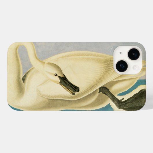 Trumpeter Swan by John James Audubon, Birdヴィンテージ Case-Mate iPhoneケース (裏面 (横))