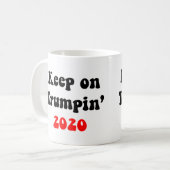 TRUMPIN 2020年で-マグアメリカ素晴らしい2保って下さい! コーヒーマグカップ (正面左)