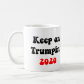 TRUMPIN 2020年で-マグアメリカ素晴らしい2保って下さい! コーヒーマグカップ (左)