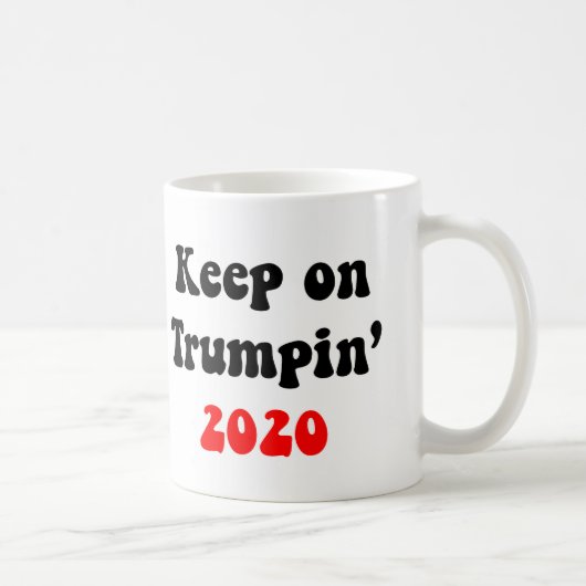 TRUMPIN 2020年で-マグアメリカ素晴らしい2保って下さい! コーヒーマグカップ (右)