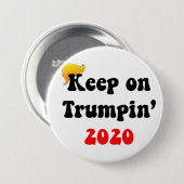 TRUMPIN 2020年で!保って下さい!! 素晴らしい毛日ボタン#1 缶バッジ (正面&裏面)