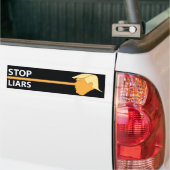 Trumpinocchioのバンパーステッカー バンパーステッカー (トラック上)