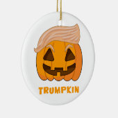 Trumpkinドナルド・トランプのカボチャ セラミックオーナメント (右)