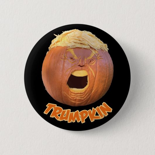 Trumpkinハロウィンボタンのバッジ 缶バッジ (正面)