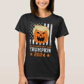 Trumpkin 2024 Usaが再びハロウィン素晴らしを作おもしろいる Tシャツ (正面)