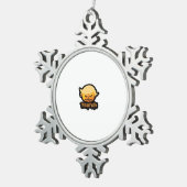 Trumpkin Classic – Retro Costume Slogan スノーフレークピューターオーナメント (右)