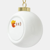 Trumpkin Eating Democrats Classic – Satirical Hall セラミックボールオーナメント (右)