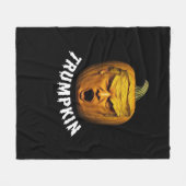 Trumpkin – Funny Donald  Pumpkin Halloween  フリースブランケット (正面(横))
