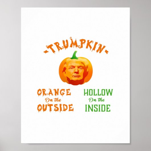 Trumpkin Funny Halloween Classic ポスター (正面)