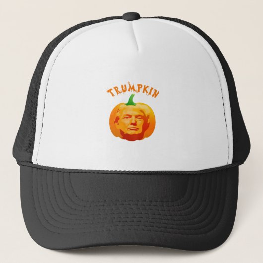 Trumpkin Funny Halloween Costume – Retro MAGA Styl キャップ (正面)