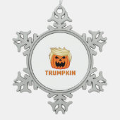 Trumpkin – Funny Parody Slogan スノーフレークピューターオーナメント (正面)