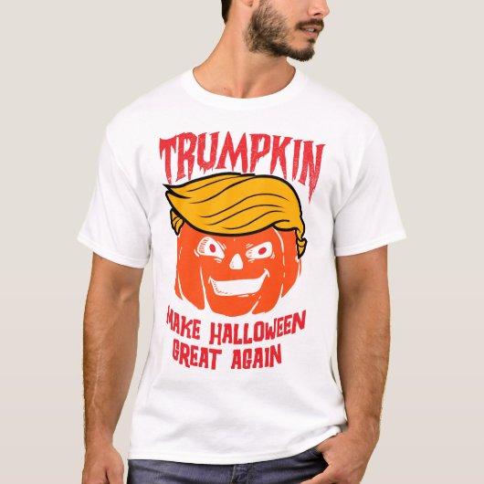 Trumpkin - Funny Trump Halloween Pumpkin Design Tシャツ (正面)