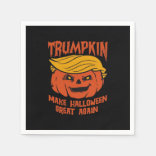 Trumpkin Halloween – ハロウィーンを再素晴らし作Cl スタンダードカクテルナプキン