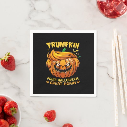 Trumpkin Halloween – ハロウィーンを再素晴らし作Cl スタンダードカクテルナプキン (インサイチュ)
