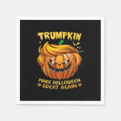 Trumpkin Halloween – ハロウィーンを再素晴らし作Cl スタンダードカクテルナプキン (正面)