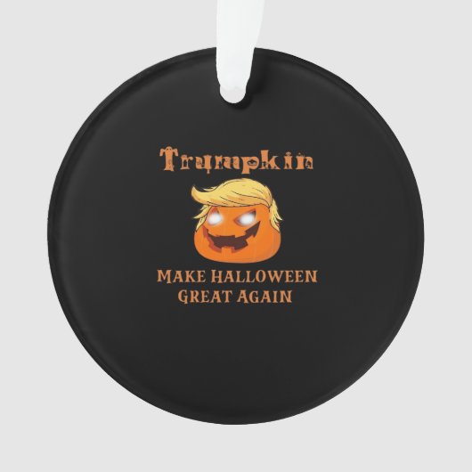 Trumpkin Halloween – ハロウィーンを再素晴らし開する オーナメント (正面)