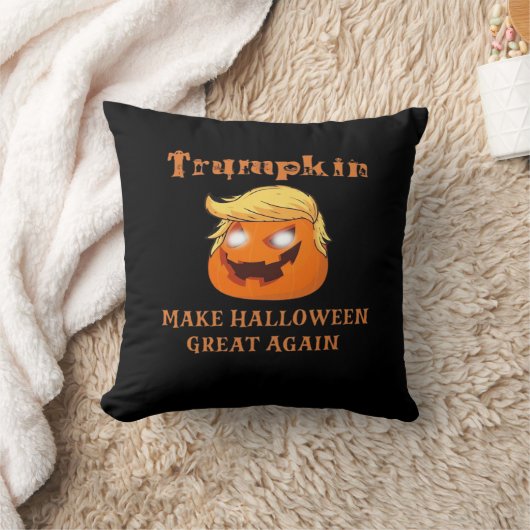Trumpkin Halloween – ハロウィーンを再素晴らし開する クッション (ブランケット)