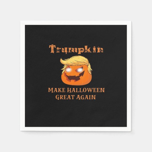 Trumpkin Halloween – ハロウィーンを再素晴らし開する スタンダードカクテルナプキン (正面)