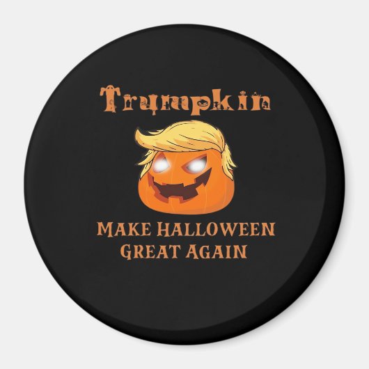Trumpkin Halloween – ハロウィーンを再素晴らし開する マグネット (正面)