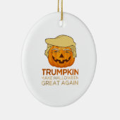 Trumpkin Halloween Funny Classic セラミックオーナメント (右)