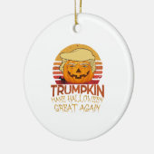 Trumpkin Halloween Funny Classic セラミックオーナメント (左)