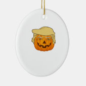 Trumpkin Halloween Funny Classic – Basic Fall Slot セラミックオーナメント (右)