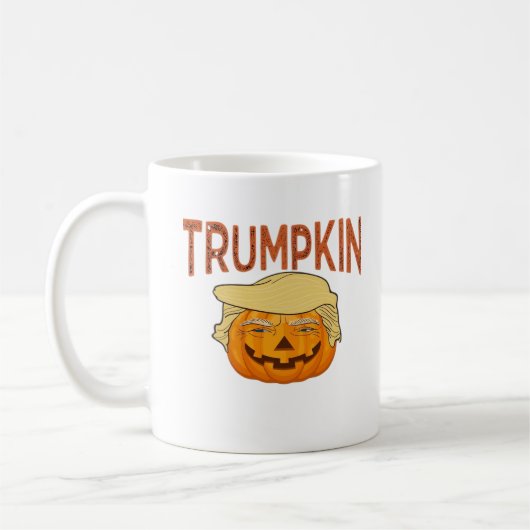 Trumpkin Halloween Funny Classic – Sloth Mask Desi コーヒーマグカップ (左)