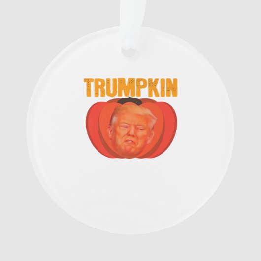 Trumpkin Halloween Jack O Lantern Graphic Funny オーナメント (正面)