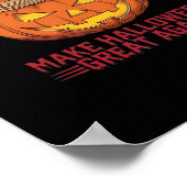 Trumpkin Make Halloween素晴らし Again - In皮肉Sa ポスター (角)