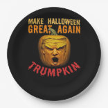 Trumpkin Make Halloween 素晴らし Again - おもしろい Pumpki ペーパープレート