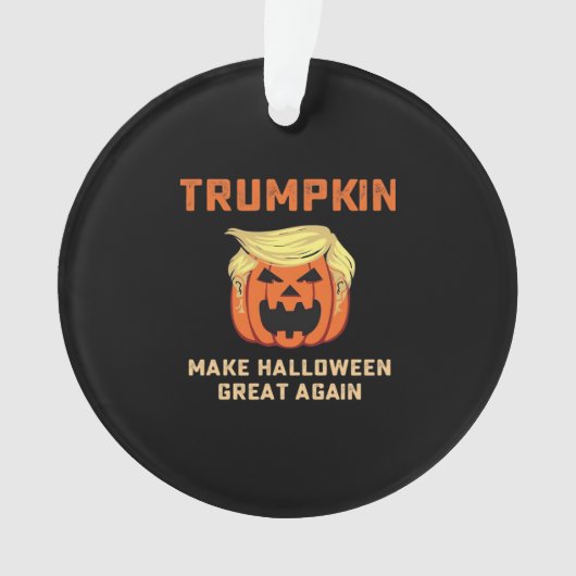 Trumpkin Make Halloween 素晴らし Again - クラシックPump オーナメント (正面)