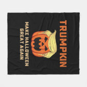 Trumpkin Make Halloween 素晴らし Again - クラシックPump フリースブランケット (正面(横))