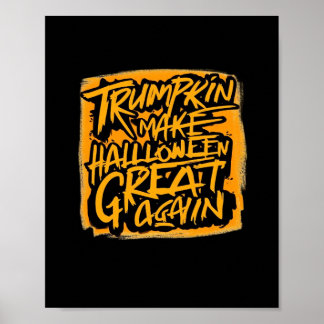 Trumpkin Make Halloween 素晴らし Again - Autumn Sloth ポスター