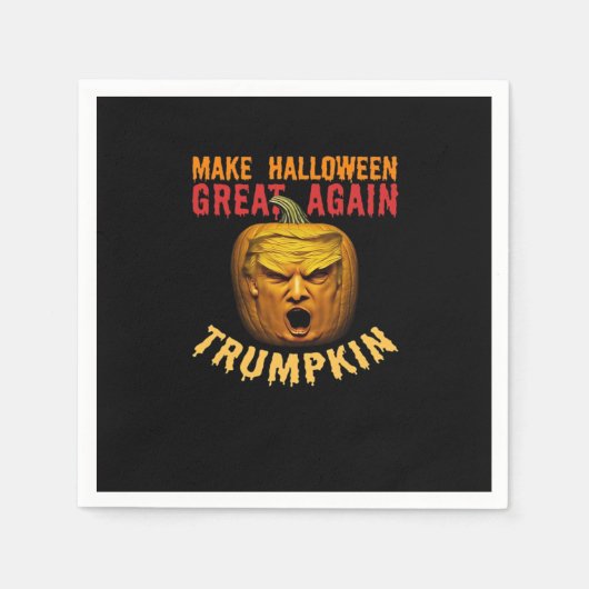 Trumpkin Make Halloween 素晴らし Again - Donald おもしろい スタンダードカクテルナプキン (正面)