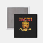 Trumpkin Make Halloween 素晴らし Again - Donald おもしろい マグネット (正面/裏面)