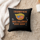 Trumpkin Make Halloween 素晴らし Again, Halloween Pu クッション (ブランケット)