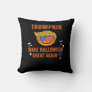 Trumpkin Make Halloween 素晴らし Again, Halloween Pu クッション