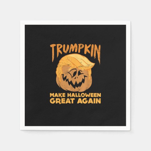 Trumpkin Make Halloween 素晴らし Again Politicaおもしろい スタンダードカクテルナプキン (正面)