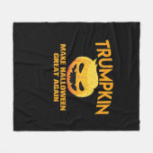 Trumpkin Make Halloween 素晴らし Again - Sloth Parody フリースブランケット (正面(横))