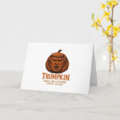 Trumpkin... Make Halloween Great Again カード (黄色い花)