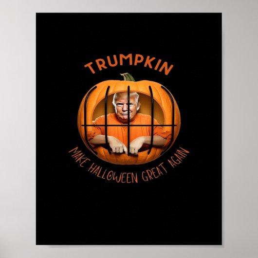 Trumpkin Make Halloween Great Again – ナマケモノのマスク ポスター (正面)