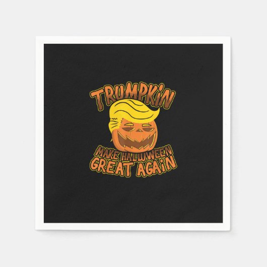 Trumpkin Make Halloween Great Again Funny Politics スタンダードカクテルナプキン (正面)