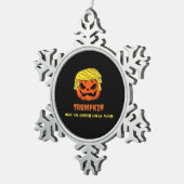 Trumpkin Make Halloween Great Again Short Funny Ha スノーフレークピューターオーナメント (右)