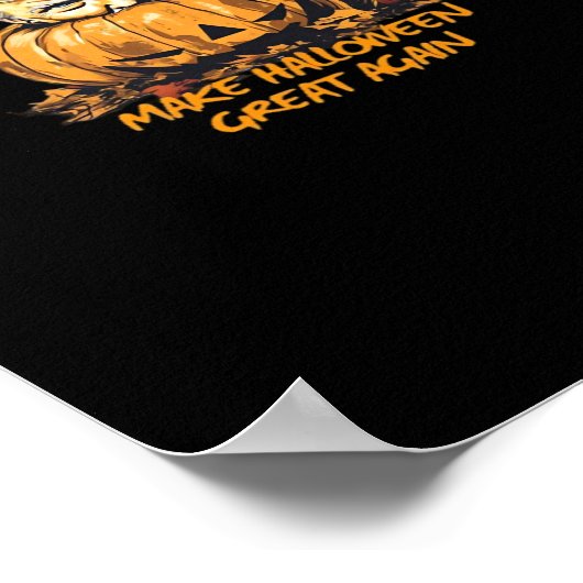 Trumpkin Make Halloween Great Again – Spooky Autum ポスター (角)