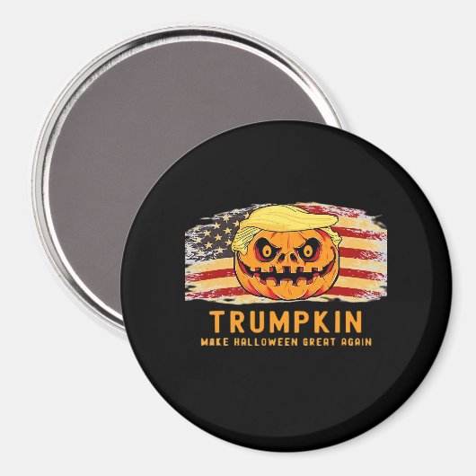 Trumpkin Make Halloween Great Again Us Flag Funny  マグネット (正面/裏面)