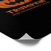 Trumpkin – Make Halloweens Great Again Funny Pumpk ポスター (角)