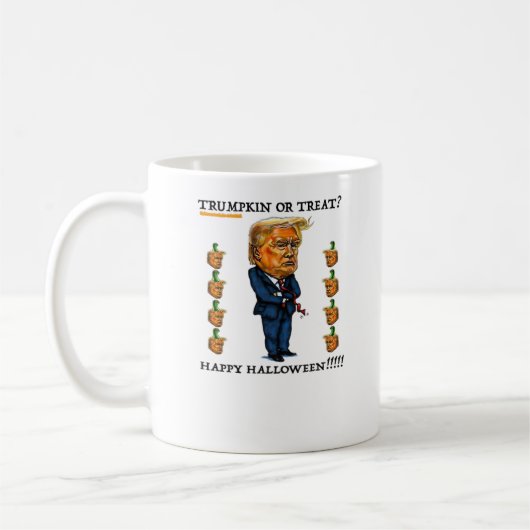 Trumpkin Or Treat Classic コーヒーマグカップ (左)
