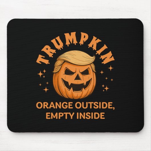 Trumpkin Orange Outside Empty Inside Funny Hallowe マウスパッド (正面)