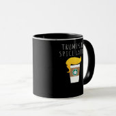 Trumpkin Spice Latte Funny Donald Joke Pumpkin Spi マグカップ (正面右)